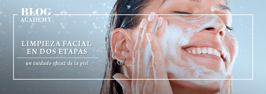 Limpieza facial en dos etapas