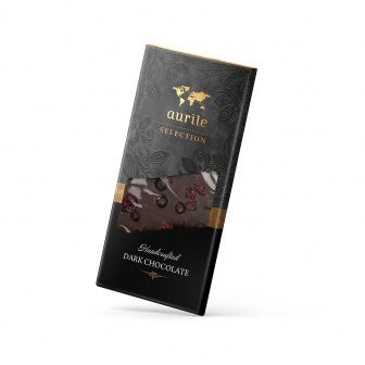 Chocolate Negro con una Fusión de Cereza y Grosella Roja (100g) - Aurile Selection