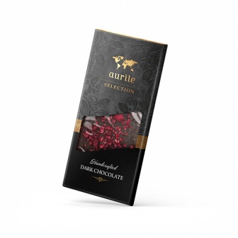 Chocolate Negro con Frambuesas (100g) - Aurile Selection