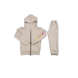 Chaqueta con Capucha + Pantalón de Chándal BEIGE 9-10 años MINIKLOVA